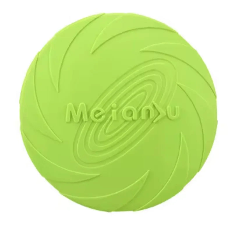 Eco-Friendly Silicone Flying Disk Toy for Dogs - Interactive Training and Chew-Resistant Pet Supply