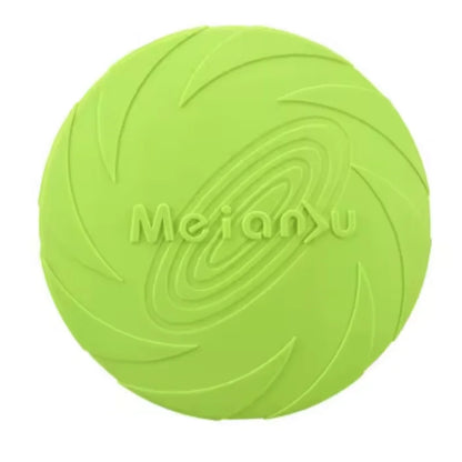 Eco-Friendly Silicone Flying Disk Toy for Dogs - Interactive Training and Chew-Resistant Pet Supply