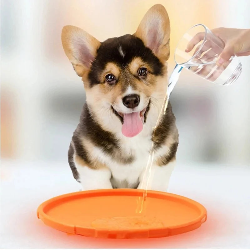 Eco-Friendly Silicone Flying Disk Toy for Dogs - Interactive Training and Chew-Resistant Pet Supply