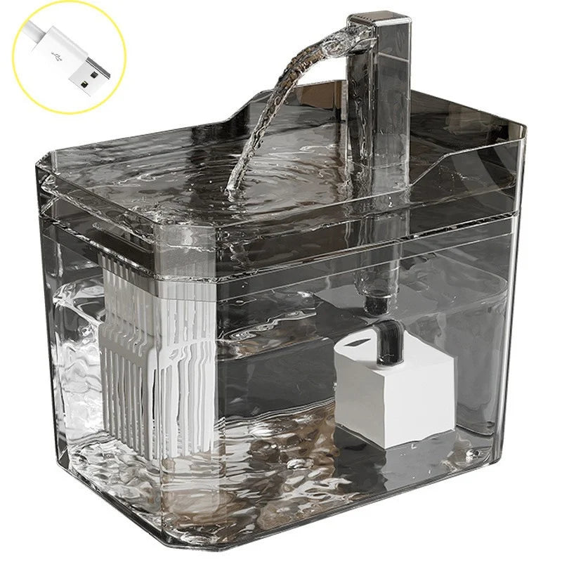 Automatic Cat Water Fountain with Circulating Filtration System for Intelligent Pet Hydration