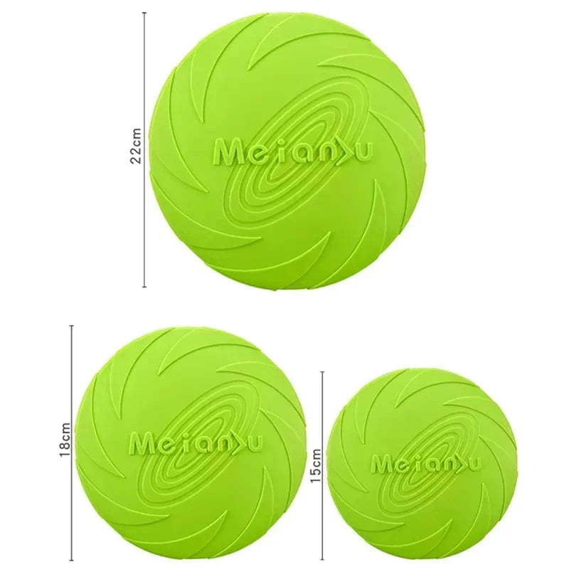 Eco-Friendly Silicone Flying Disk Toy for Dogs - Interactive Training and Chew-Resistant Pet Supply