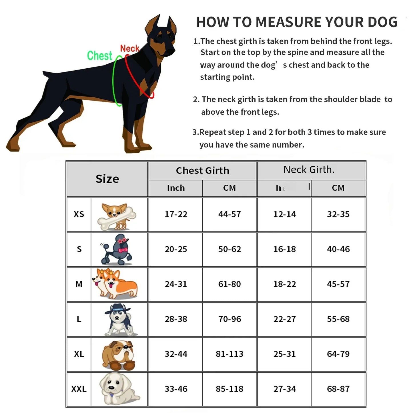 Premium Service Dog and Emotional Support Harness Vest with Removable Reflective Patches for Medium to Large Dogs