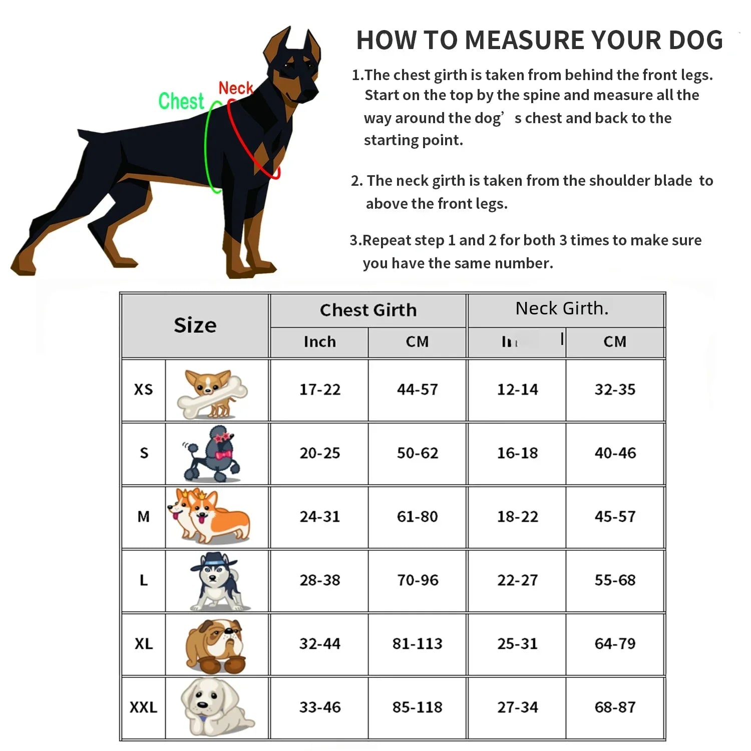 Premium Service Dog and Emotional Support Harness Vest with Removable Reflective Patches for Medium to Large Dogs