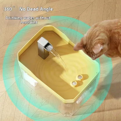Automatic Cat Water Fountain with Circulating Filtration System for Intelligent Pet Hydration