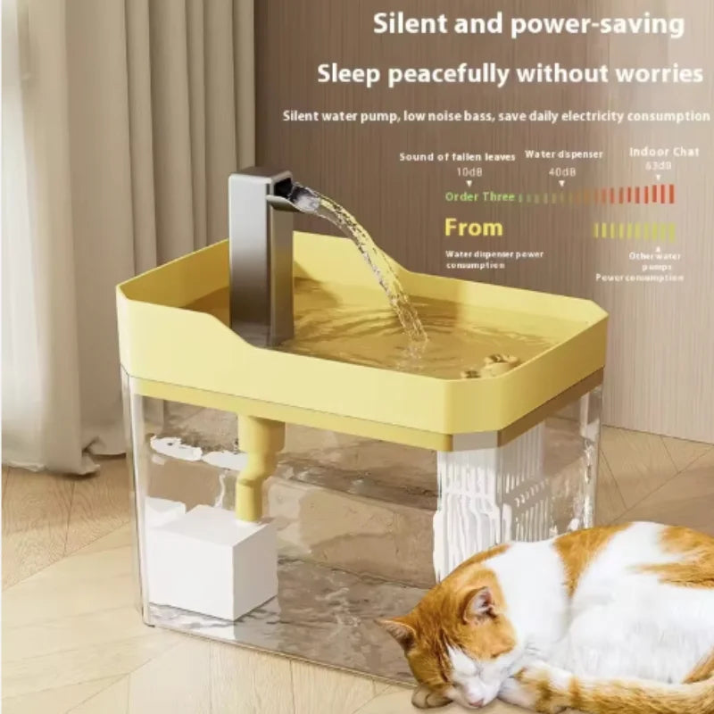 Automatic Cat Water Fountain with Circulating Filtration System for Intelligent Pet Hydration
