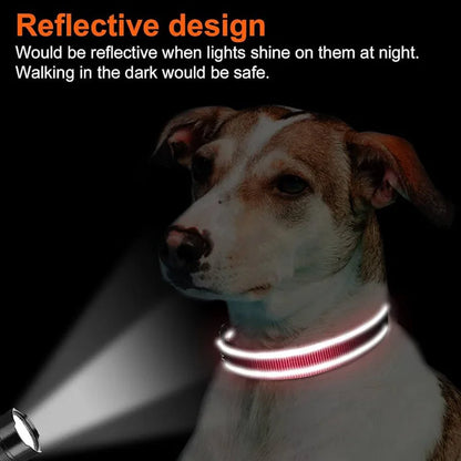 Reflective Neoprene Padded Dog Collar for Medium to Large Breeds - Adjustable and Durable Nylon Design