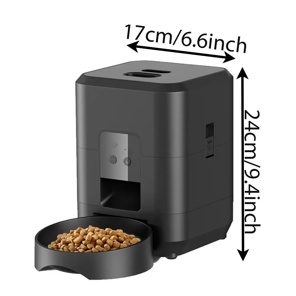 Smart 2L Automatic Pet Feeder with Timer and Camera - Perfect for Cats and Dogs!