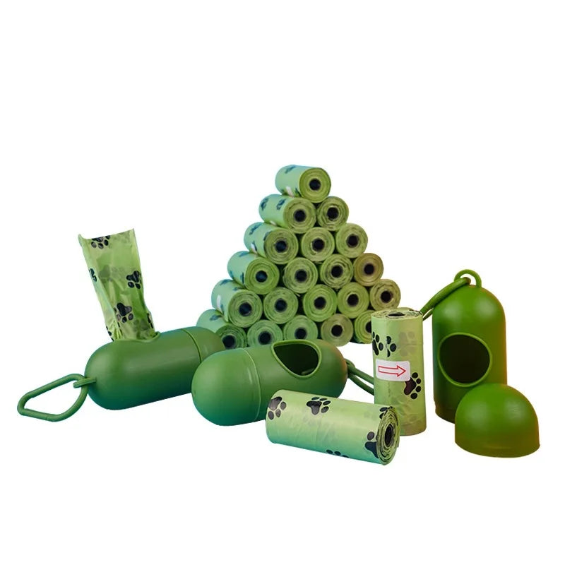 Eco-Friendly Biodegradable Dog Poop Bags - Thickened, Portable & Scented with Organizer for Stress-Free Outdoor Walks