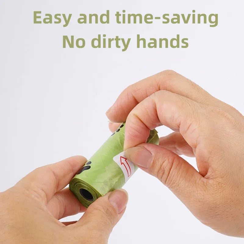 Eco-Friendly Biodegradable Dog Poop Bags - Thickened, Portable & Scented with Organizer for Stress-Free Outdoor Walks