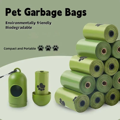 Eco-Friendly Biodegradable Dog Poop Bags - Thickened, Portable & Scented with Organizer for Stress-Free Outdoor Walks