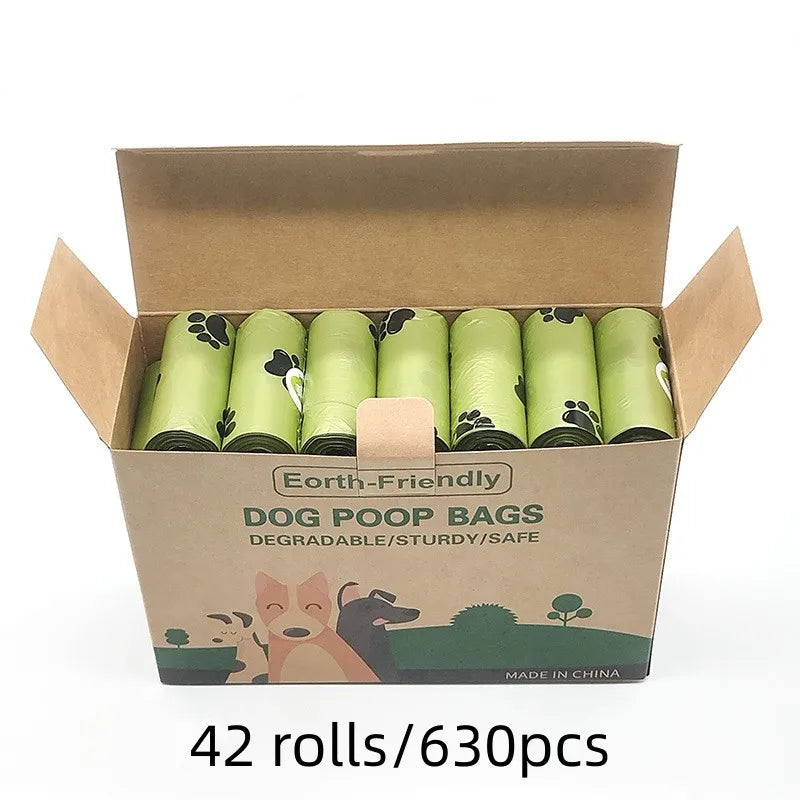 Eco-Friendly Biodegradable Dog Poop Bags - Thickened, Portable & Scented with Organizer for Stress-Free Outdoor Walks