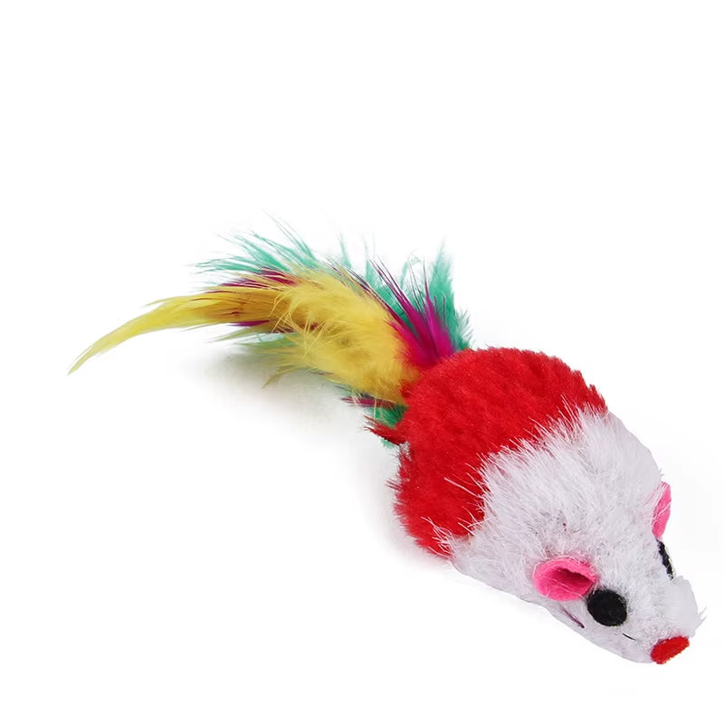 Variety Pack of Kitten Toys - Combination Set of Engaging Cat Toys Including Sisal Mouse, Bell, and Ball