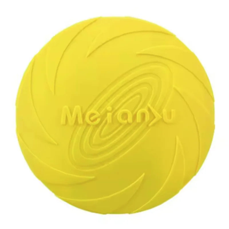 Eco-Friendly Silicone Flying Disk Toy for Dogs - Interactive Training and Chew-Resistant Pet Supply