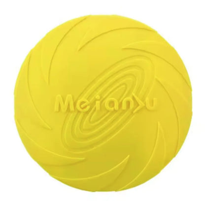 Eco-Friendly Silicone Flying Disk Toy for Dogs - Interactive Training and Chew-Resistant Pet Supply
