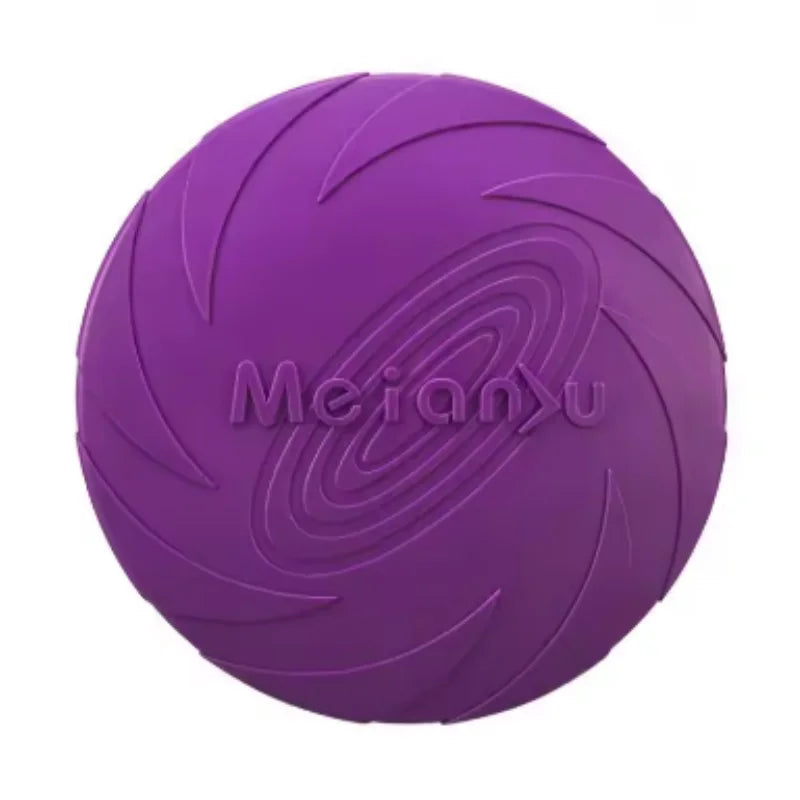 Eco-Friendly Silicone Flying Disk Toy for Dogs - Interactive Training and Chew-Resistant Pet Supply