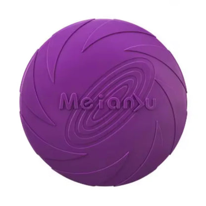 Eco-Friendly Silicone Flying Disk Toy for Dogs - Interactive Training and Chew-Resistant Pet Supply