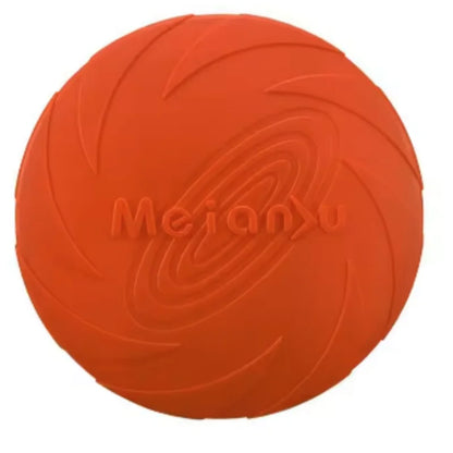 Eco-Friendly Silicone Flying Disk Toy for Dogs - Interactive Training and Chew-Resistant Pet Supply