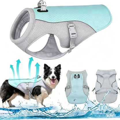 Summer Dog Cooling Vest - Heat-Resistant, Breathable, Sun-Proof Apparel for Small and Large Dogs During Outdoor Activities