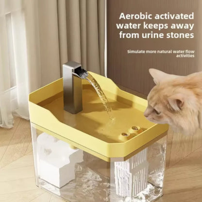 Automatic Cat Water Fountain with Circulating Filtration System for Intelligent Pet Hydration